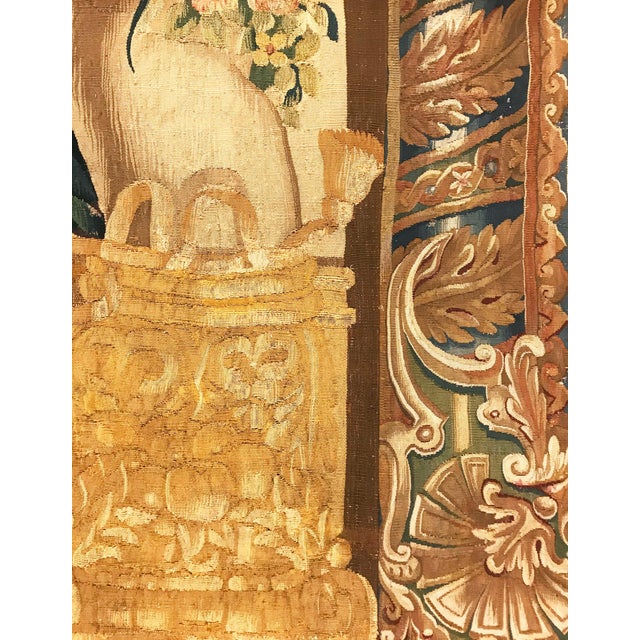 Brown 17th Century French Tapestry Panel For Sale - Image 8 of 12