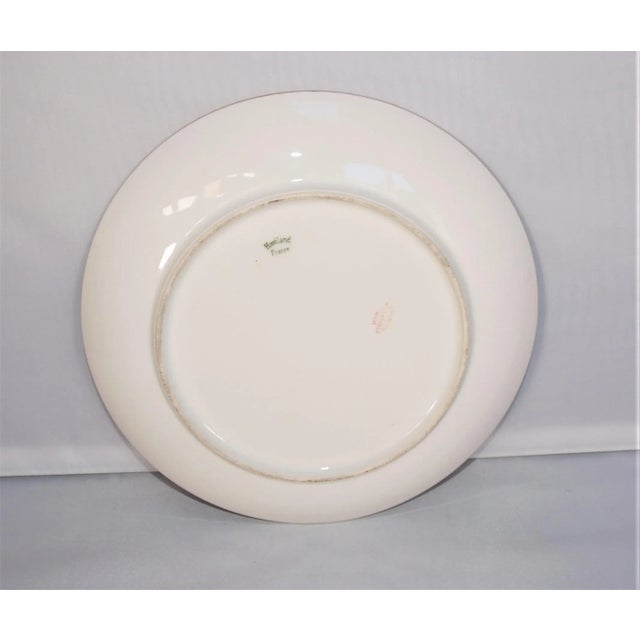 1900s j.h. Stouffer for Haviland France Art Deco Plate For Sale - Image 4 of 5