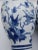 Blue Pair of 1980s Asian Blue & White Vases For Sale - Image 8 of 9
