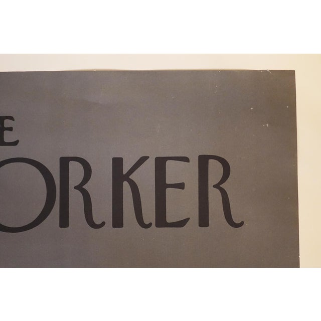 Rare Vintage New Yorker Magazine Lithograph Poster Robert Blechman Illustration 1979 For Sale In Los Angeles - Image 6 of 9