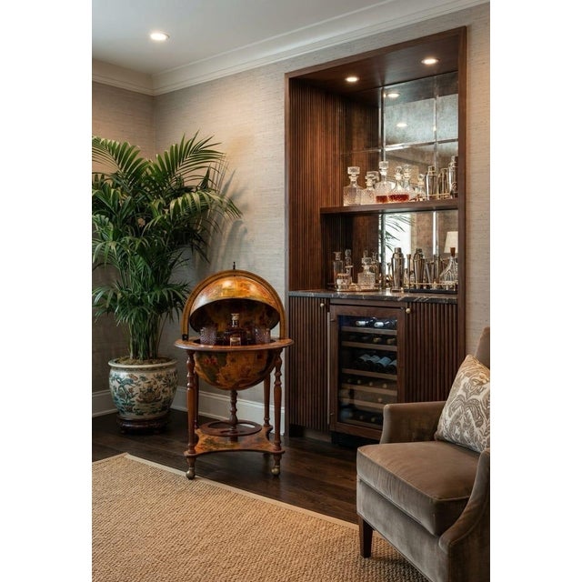 Vintage Italian-Style Globe Bar Cart For Sale - Image 10 of 12