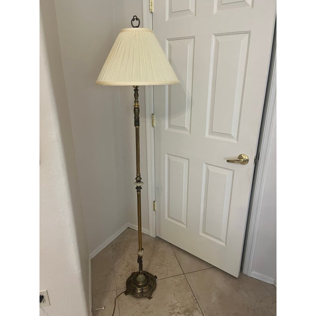 Miller Lamp Company Early 20th Century Hollywood Regency Floor Lamp For Sale - Image 4 of 12
