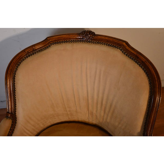 We are pleased to offer this beautiful Antique French Louis XV living room chair, from the 1900s. This chair is made of...