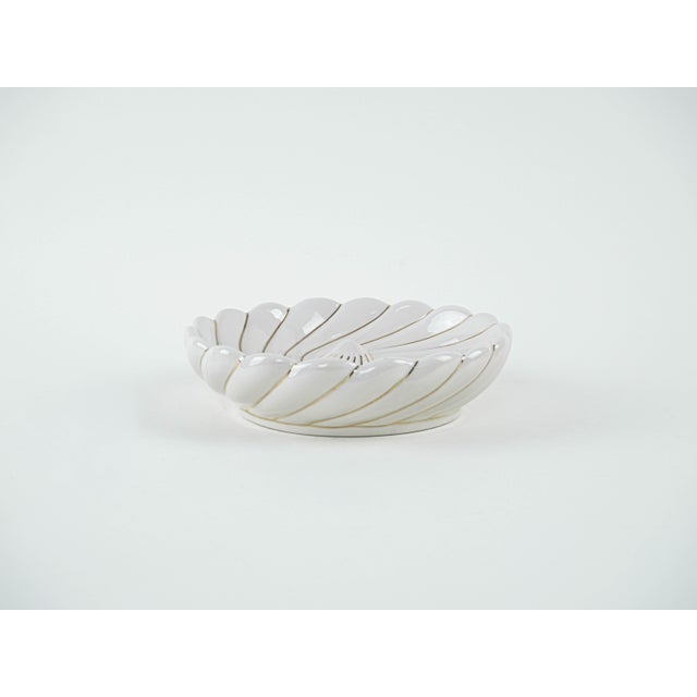 Mid-Century Modern Italian Ceramic Decorative Bowl, 1980s For Sale - Image 3 of 8