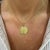 Gold Retired Tiffany & Co. 18k Yellow Gold St. Christopher Medallion Pendant Necklace For Sale - Image 8 of 8