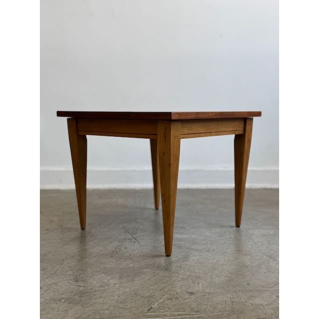 Mid-Century Modern 1950s Solid Walnut End Table For Sale - Image 3 of 7