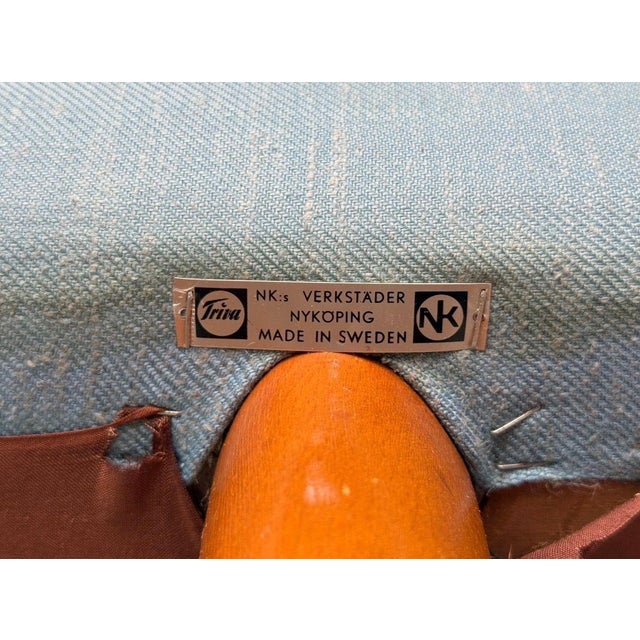 Kerstin Hörlin-Holmquist, Sofa, Beech, Fabric, Sweden, 1940s For Sale - Image 9 of 9