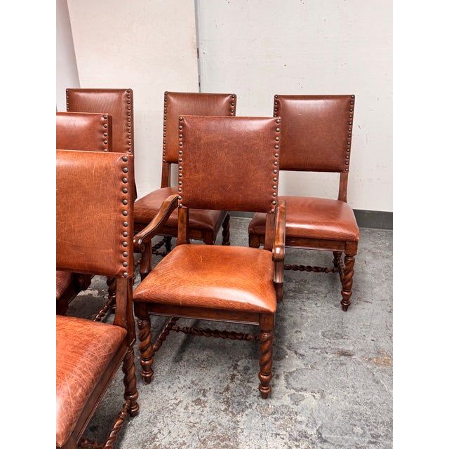 Stanley Furniture Barley Twist Chairs, Set of Six For Sale - Image 9 of 12