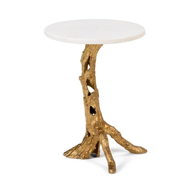 Wildwood Wildwood Woody Side Table - Gold For Sale - Image 4 of 4
