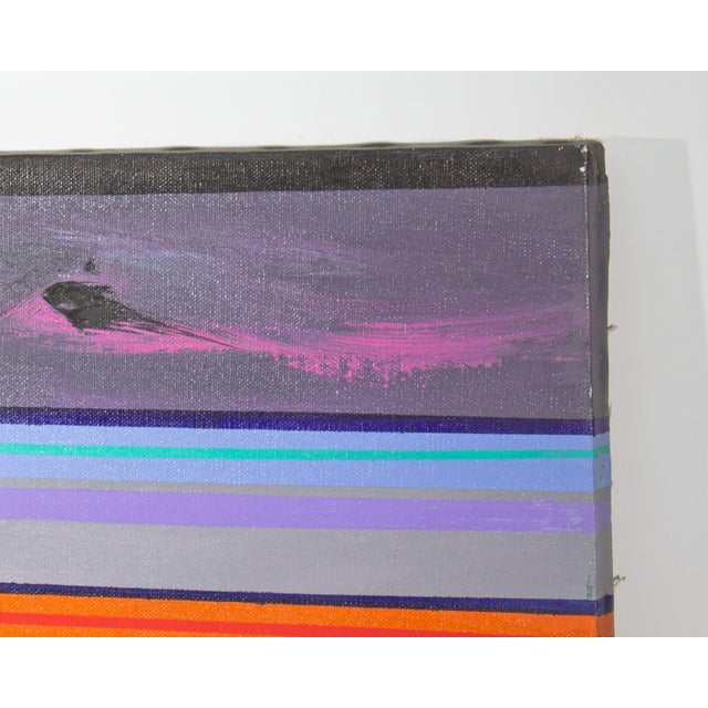 1970s Abstract Acrylic on Canvas Painting by Halim Scott For Sale In Indianapolis - Image 6 of 8