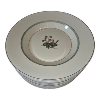 Royal Copenhagen Quaking Grass Pattern Plates Ten For Sale