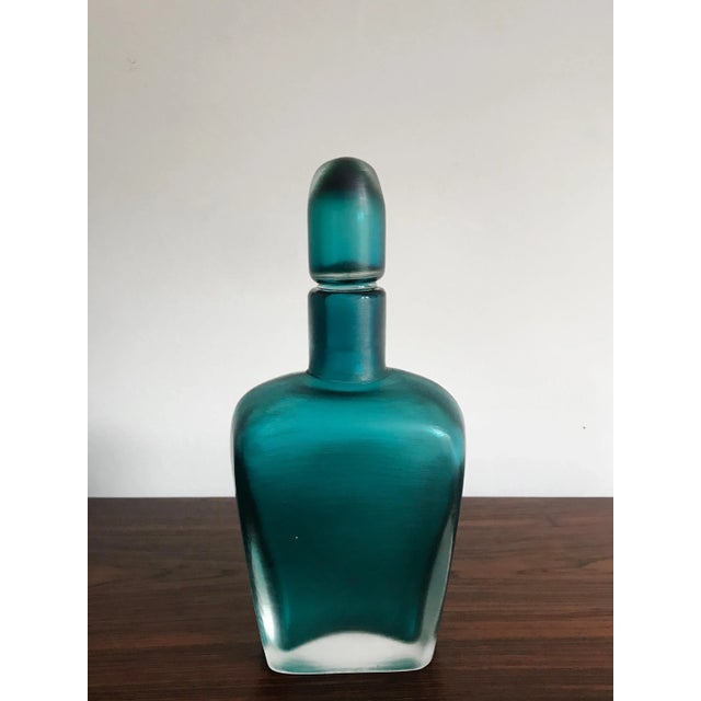 Murano Glass Incisi Series Bottle by Paolo Venini for Venini, 1981 For Sale - Image 7 of 7