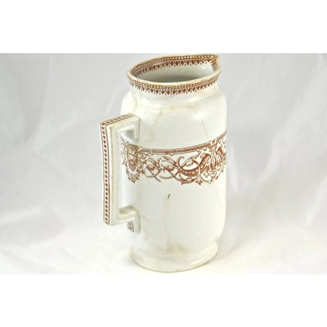 Ceramic 1800s English Transferware Pitcher For Sale - Image 7 of 10