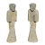 Pair Antique Stone Attendants Servants Statues Han Style For Sale - Image 13 of 13