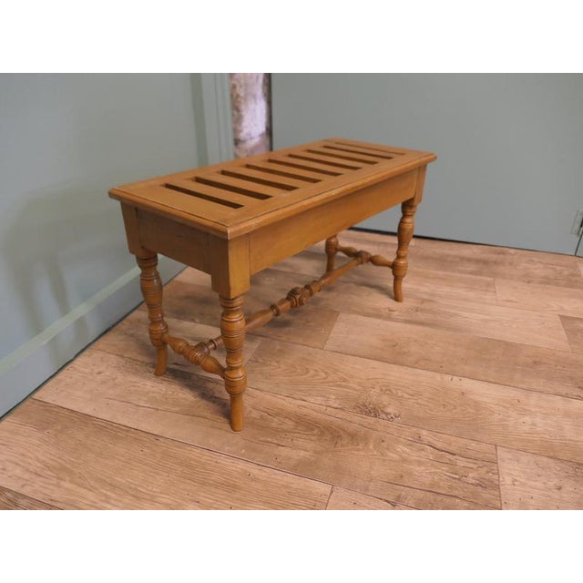 Arts and Crafts Golden Oak Luggage Rack, 1880 For Sale - Image 6 of 7