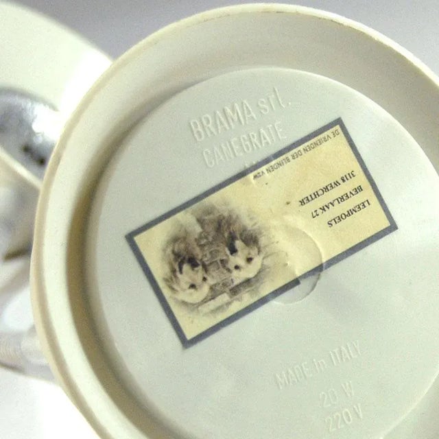 Ivory Italian Desk Lamp from Brama Milano, 1980s For Sale - Image 8 of 9