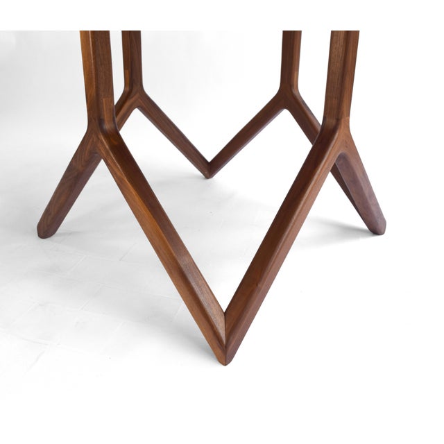 Mid-Century Modern Walnut Dining Table For Sale - Image 3 of 11