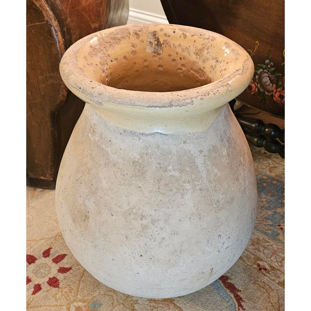Ceramic 19th Century Glazed Antique French Confit Pot, Vessel , Olive Jar For Sale - Image 7 of 15