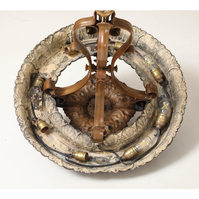 1930's French Bronze Chandelier For Sale - Image 18 of 18