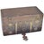 Brass Mid 20th Century Hand-Crafted Brass-Inlaid Asian Wooden Chest Accent For Sale - Image 8 of 10