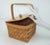 Scandinavian Rosemaling Folk Art Painted Wood Basket Handbag For Sale - Image 14 of 14