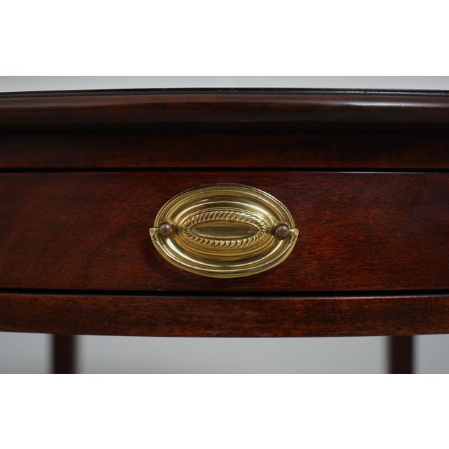 Henkel Harris Federal Style Mahogany Pembroke Drop Side Table For Sale - Image 9 of 18