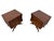 Mid-Century Modern Pearsall Style Walnut Nightstands - Set of 2 - Refinished! For Sale In Philadelphia - Image 6 of 9