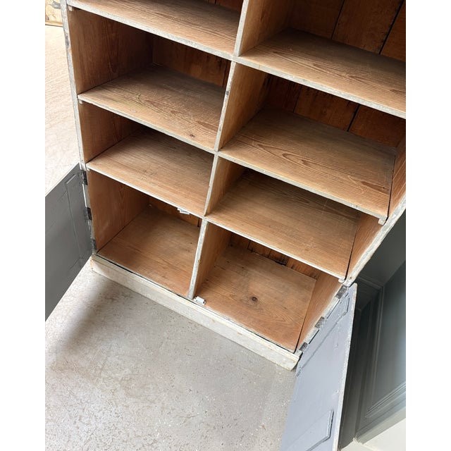 Pine Locker-Style Cabinet, 1950s For Sale - Image 12 of 14