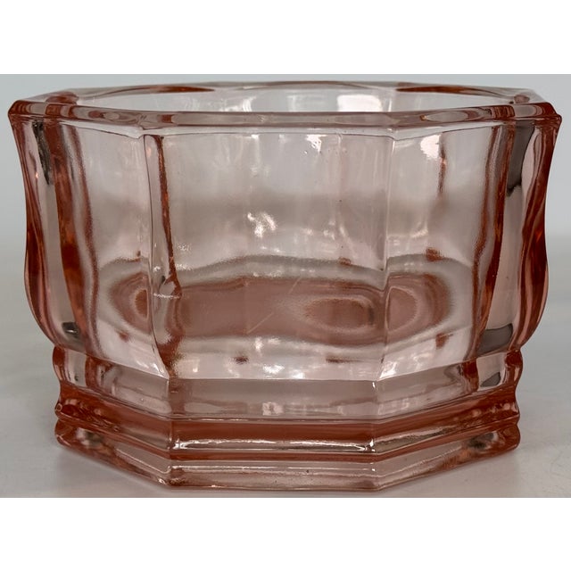 Vintage Blush Pink Indiana Glass Concord Candy Bowl For Sale - Image 10 of 12