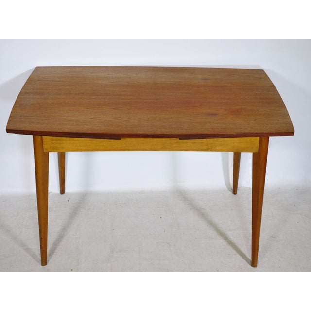 1960s Mid-Century Double Extendable Dining Table in Teak, 1960s For Sale - Image 5 of 10