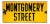1960s New York City Yellow Street Sign, "Montgomery Street" For Sale