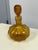 Vintage Diamond Star Amber Ribbed Glass Decanter For Sale - Image 10 of 12