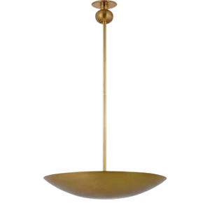 Paloma Contreras for Visual Comfort Signature Collection Comtesse Medium Uplight Chandelier in Hand-Rubbed Antique Brass