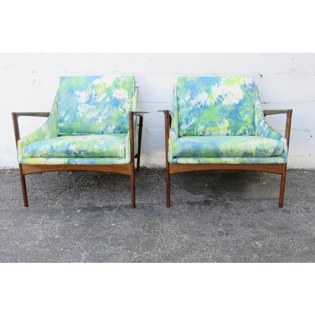 Kofod Larsen Selig Danish Modern Lounge Scoop Chairs For Sale - Image 9 of 12