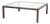 Modern Minimalist Polished Metal and Glass Top Coffee Table For Sale