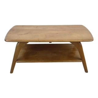 Small Wakefield-Style Mid-Century Wood Coffee Table, 1950s For Sale