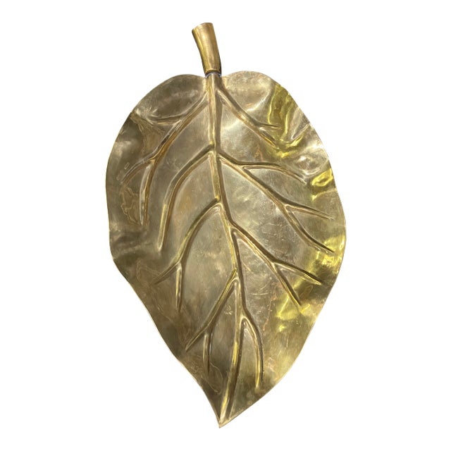 20th Century Gold-Tone Leaf Dish For Sale
