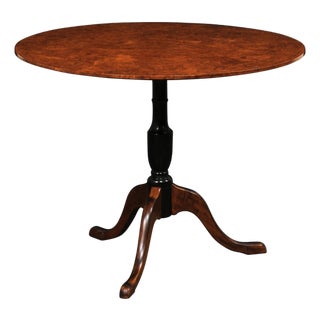Late 19th Century Swedish Classical Alder Wood Pedestal Table For Sale