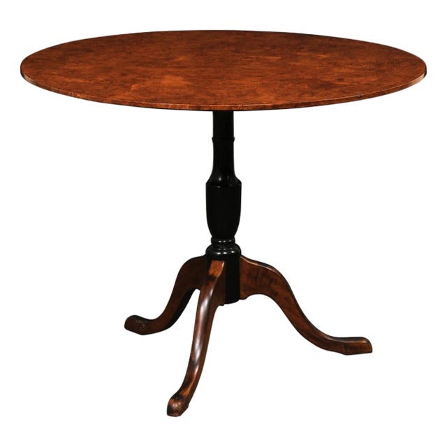 Late 19th Century Swedish Classical Alder Wood Pedestal Table For Sale