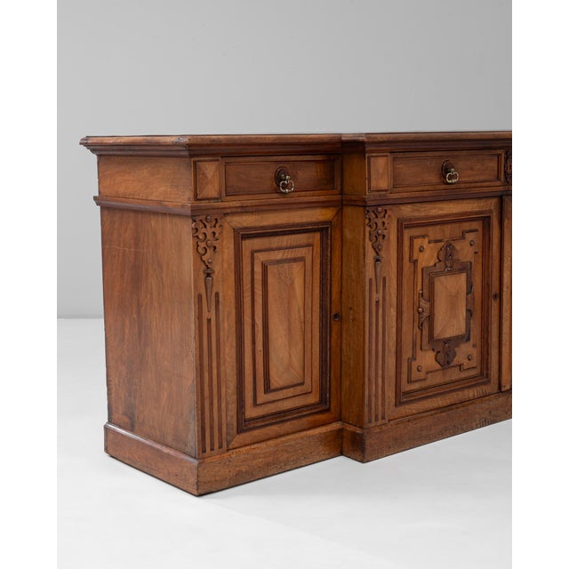 Wood 19th Century English Renaissance Revival Wooden Buffet in Original Patina For Sale - Image 7 of 18