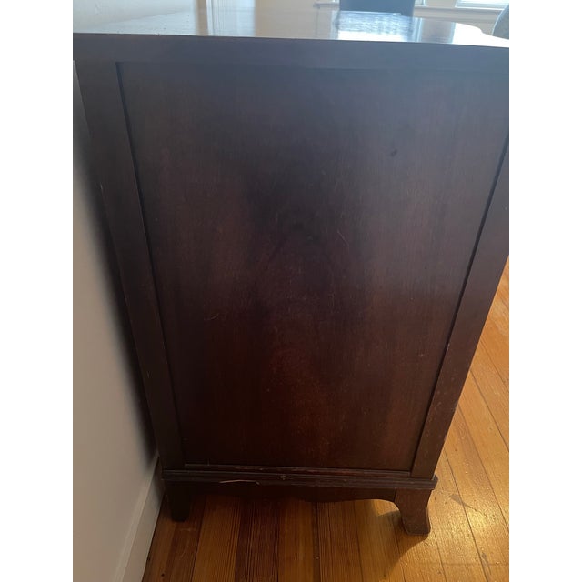 White Furniture 1940s White Furniture Company Solid Mahogany Federal Style Serpentine Dresser For Sale - Image 4 of 11