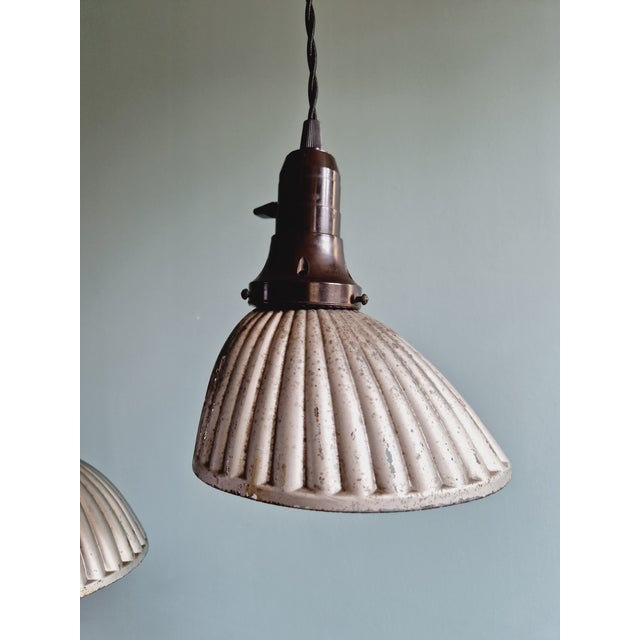 Gal Pendant Lights in Mercury Glass, 1930s, Set of 3 For Sale - Image 13 of 18