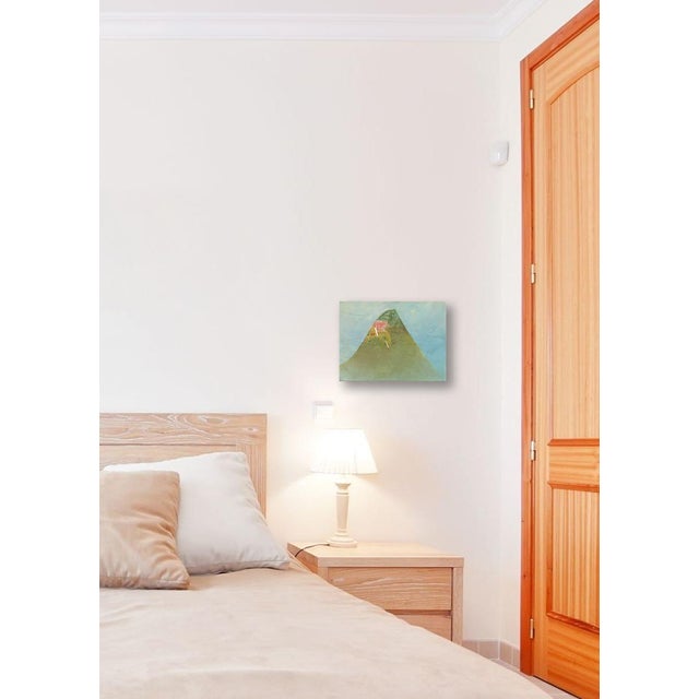 Textile Pale Moon - Dream-Like Landscape Painting Original Artwork by Rob Katkowski For Sale - Image 7 of 9