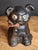 1900 - 1909 Rare Black Colorway Antique Hubley Cast Iron Fido Dog Still Bank 1904 Orig Paint For Sale - Image 5 of 18