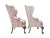 Vintage Southwood Queen Anne Wingback Lounge Chairs With Carved Claw Feet – Pair For Sale In Naples, FL - Image 6 of 10