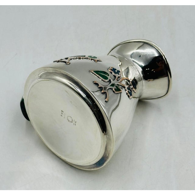 1960s Los Castillo Taxco Malachite & Silver Plate Bird Pitcher For Sale In Los Angeles - Image 6 of 15