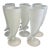 Vintage Frosted Horn-Shaped Pilsner Glasses, Set of Eight For Sale