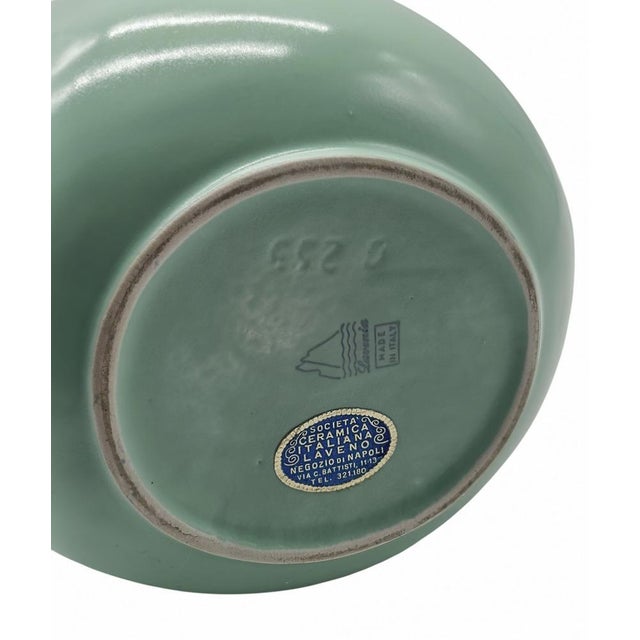 Ceramic Green Ceramic Vase by Antonia Campi for SCI Laveno, Italy, 1950s For Sale - Image 7 of 9