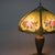 Antique Bradley & Hubbard Arts and Crafts Reverse Painted Floral Lamp Signed For Sale - Image 10 of 12