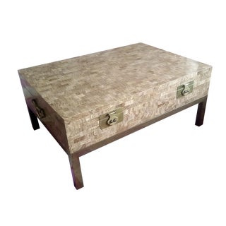 Maitland Smith Tessellated Stone Coffee Table For Sale